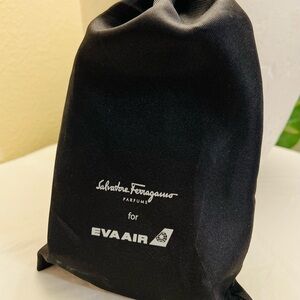 Salvatore Ferragamo Black Travel Pouch